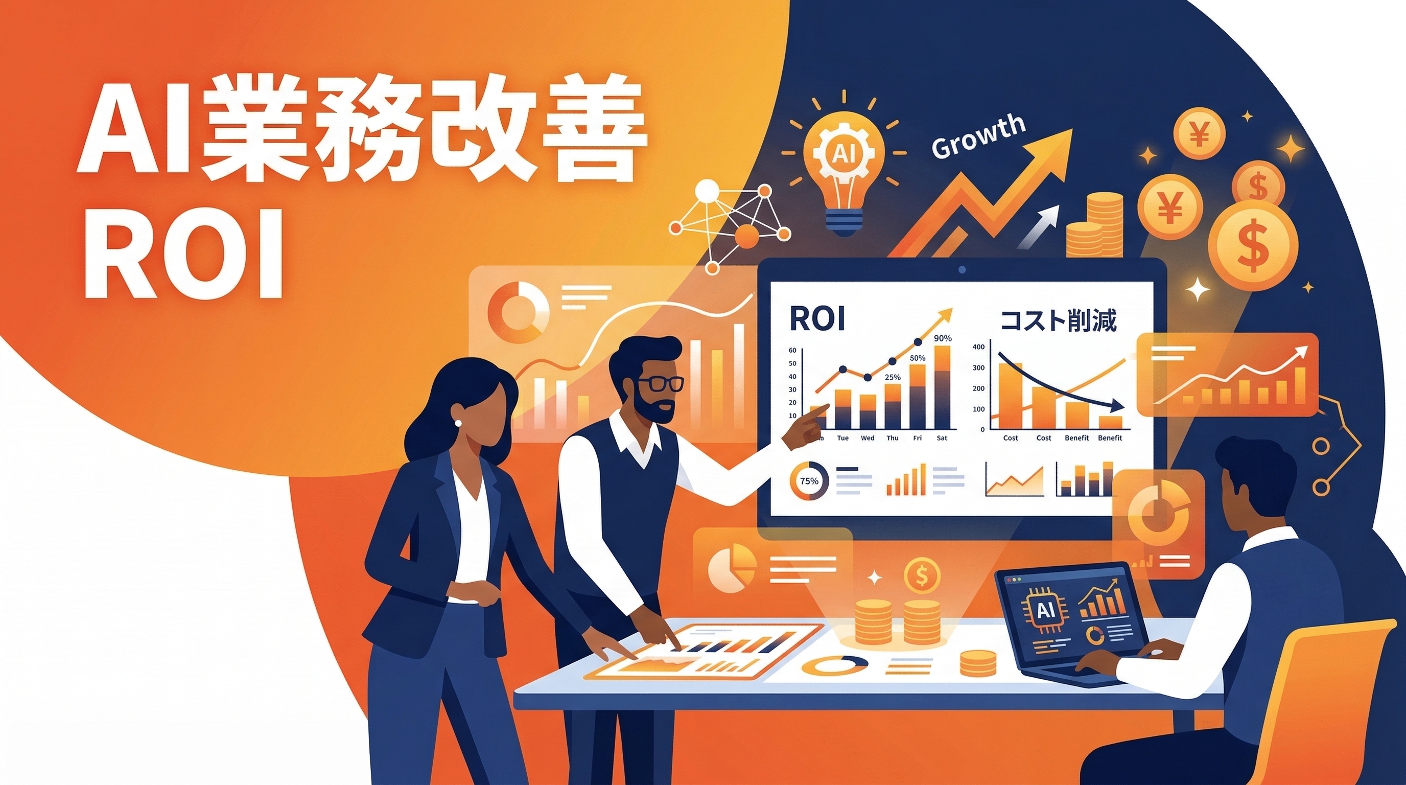AI×業務改善の費用対効果——投資回収シミュレーション