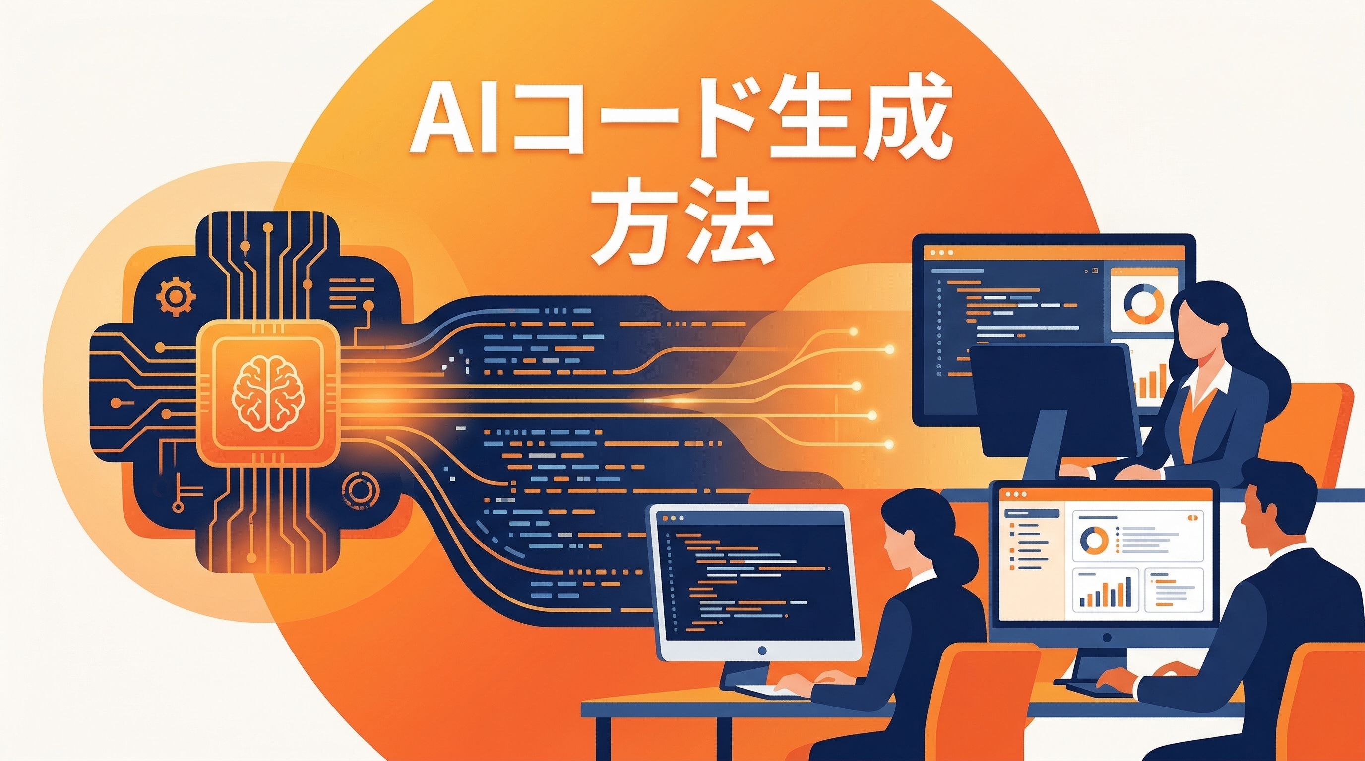 AIでコード生成する方法——ツール別の使い方と活用例