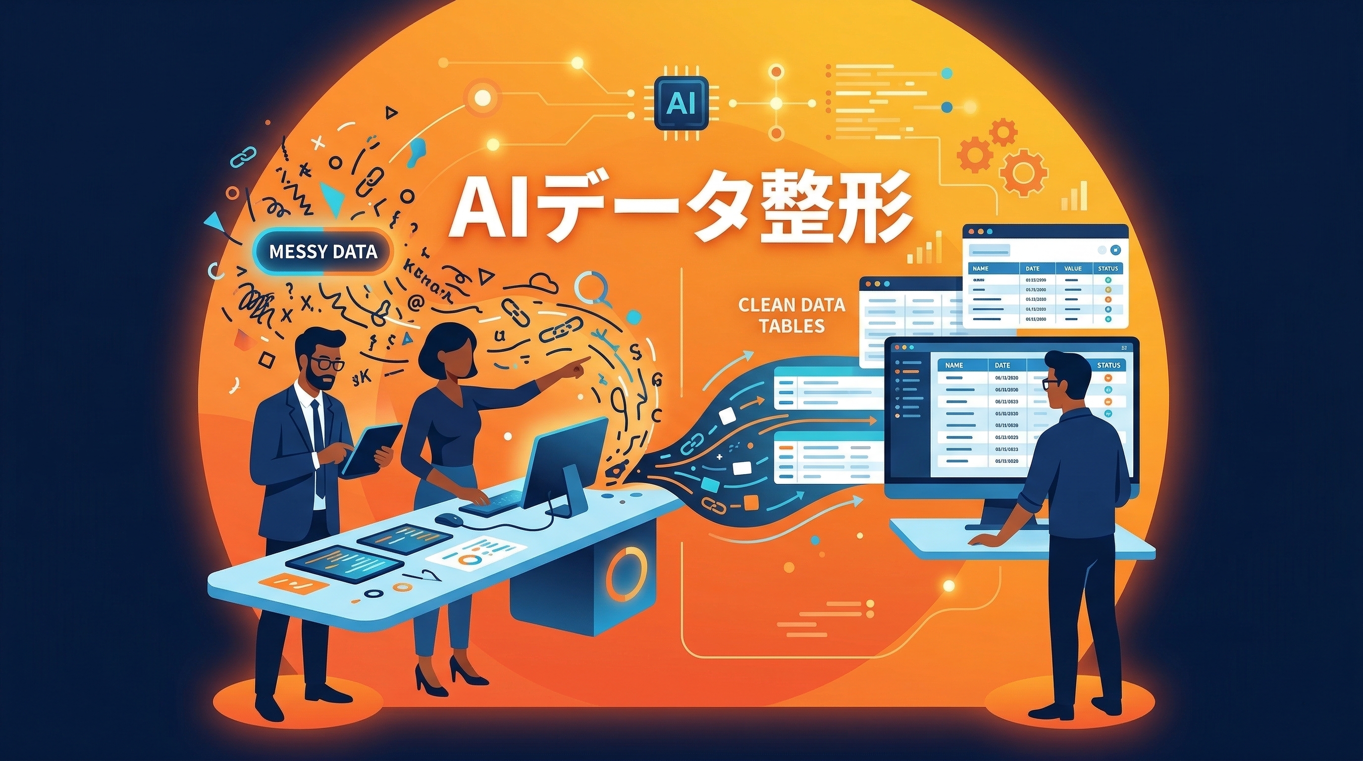 AIでデータ整形を自動化——CSVの加工が5分で終わる