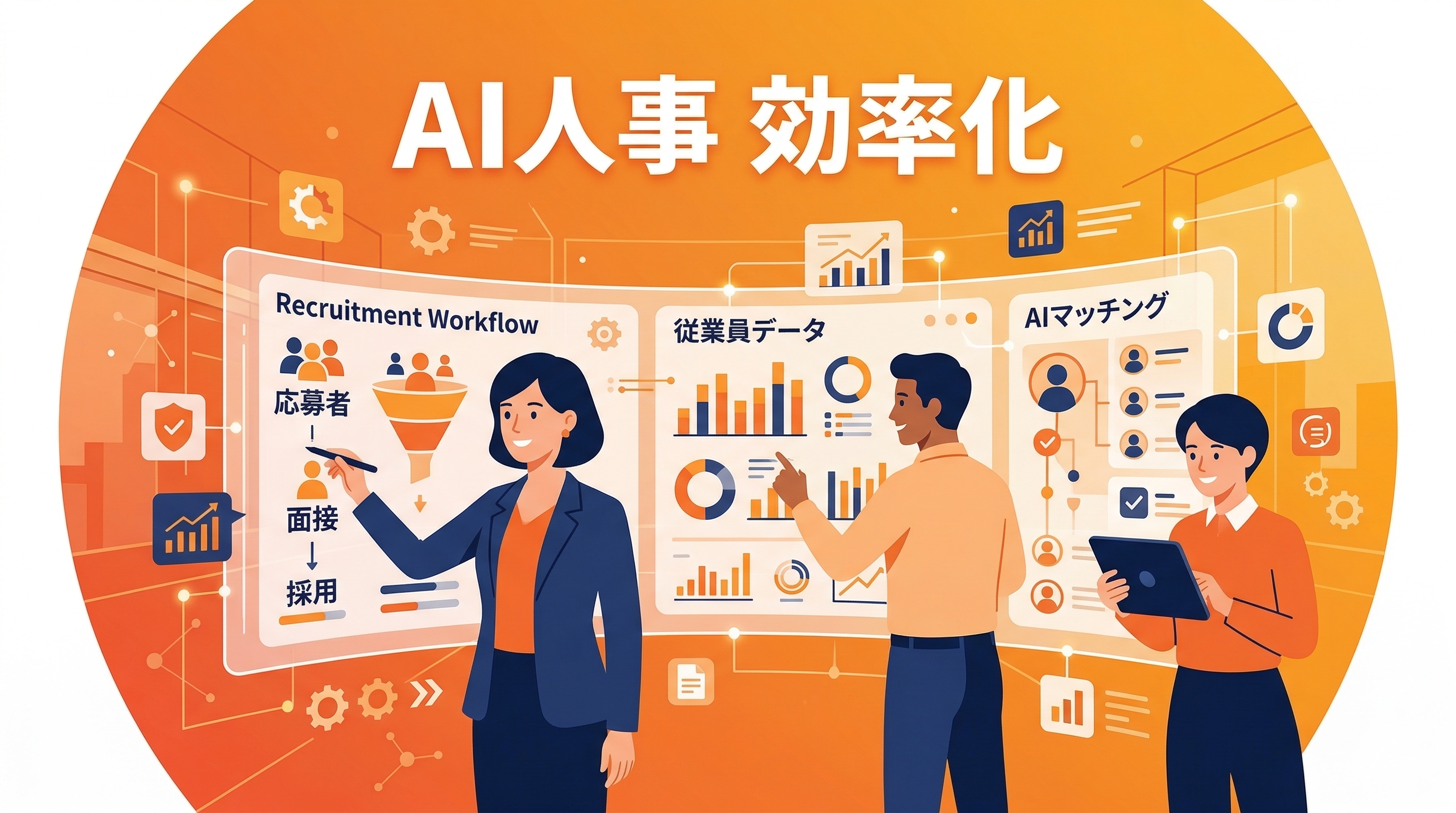 人事部門のAI活用——採用・勤怠・評価の効率化
