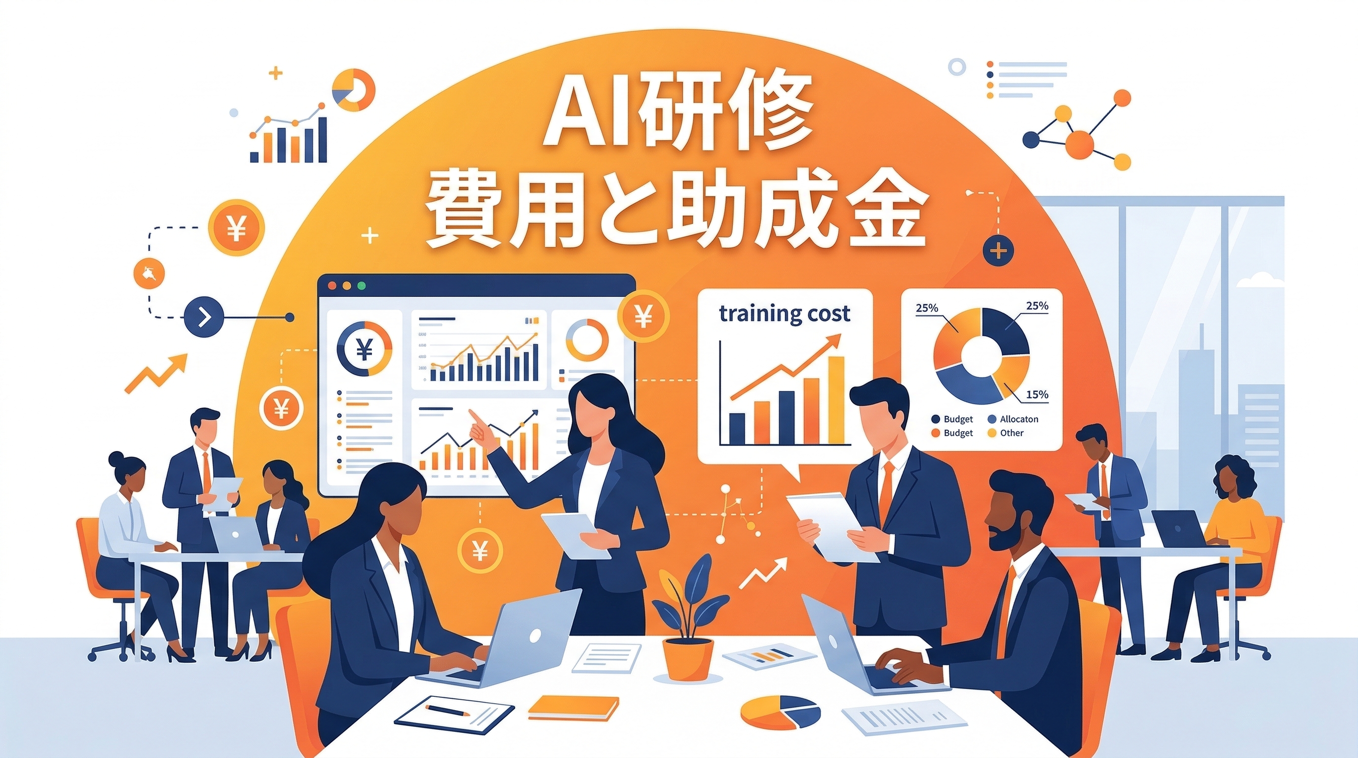 AI研修の費用相場と予算の賢い使い方——助成金活用で最大75%OFF